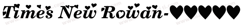 Times New Rowan字体转换